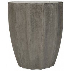 Safavieh Jaslyn Indoor/Outdoor Modern Concrete Round 17.7-inch H Accent Table - Dark Grey (VNN1010A)