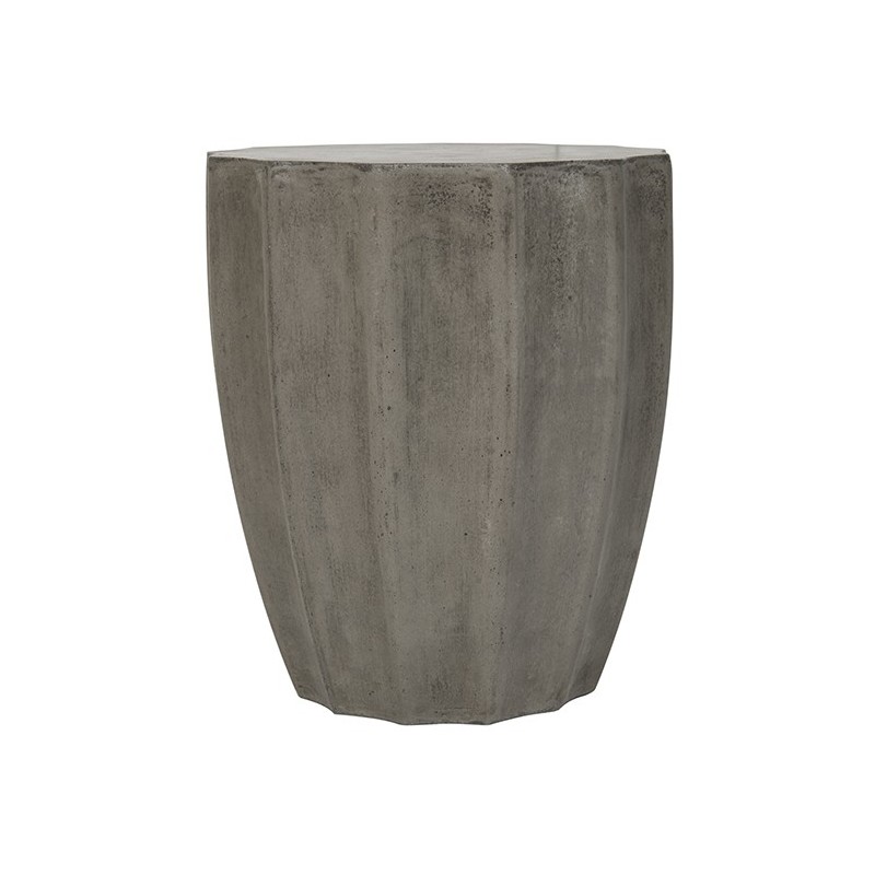 Safavieh Jaslyn Indoor/Outdoor Modern Concrete Round 17.7-inch H Accent Table - Dark Grey (VNN1010A)