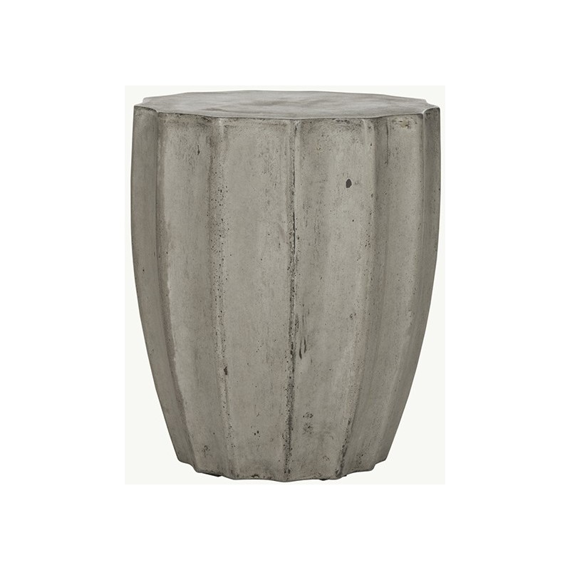 Safavieh Jaslyn Indoor/Outdoor Modern Concrete Round 17.7-inch H Accent Table - Dark Grey (VNN1010A)