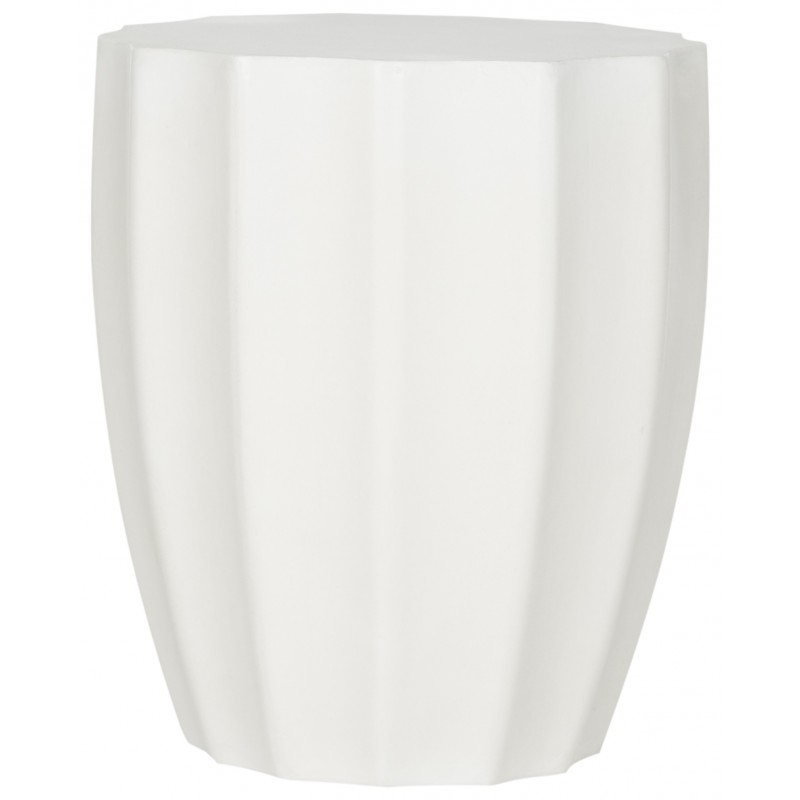 Safavieh Jaslyn Indoor/Outdoor Modern Concrete Round 17.7-inch H Accent Table - Ivory (VNN1010B)