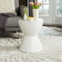 Safavieh Athena Indoor/Outdoor Modern Round 17.7-inch H Accent Table - Ivory (VNN1011B)