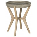 Safavieh Celeste Indoor/Outdoor Modern Concrete Round 21.2-inch H End Table - Dark Grey (VNN1012A)