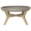 Safavieh Wynn Indoor/Outdoor Modern Concrete Round 18.1-inch H Coffee Table - Dark Grey (VNN1013A)