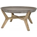 Safavieh Wynn Indoor/Outdoor Modern Concrete Round 18.1-inch H Coffee Table - Dark Grey (VNN1013A)