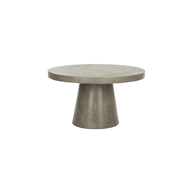 Safavieh Delfia Indoor/Outdoor Modern Concrete Round 27.56-inch Dia Coffee Table - Dark Grey (VNN1014A)