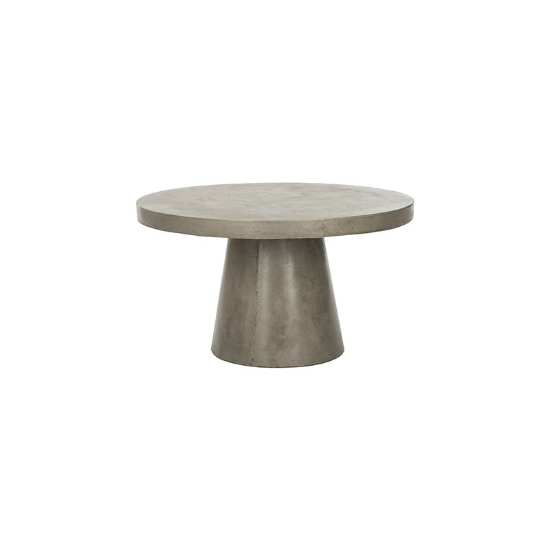 Safavieh Delfia Indoor/Outdoor Modern Concrete Round 27.56-inch Dia Coffee Table - Dark Grey (VNN1014A)