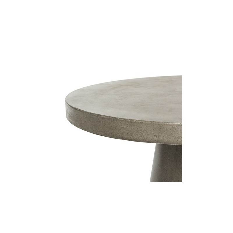 Safavieh Delfia Indoor/Outdoor Modern Concrete Round 27.56-inch Dia Coffee Table - Dark Grey (VNN1014A)
