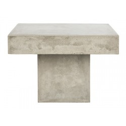 Safavieh Tallen Indoor/Outdoor Modern Concrete 15.75-inch H Coffee Table - Dark Grey (VNN1016A)