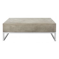 Safavieh Eartha Indoor/Outdoor Modern Concrete 11.42-inch H Coffee Table - Dark Grey (VNN1017A)