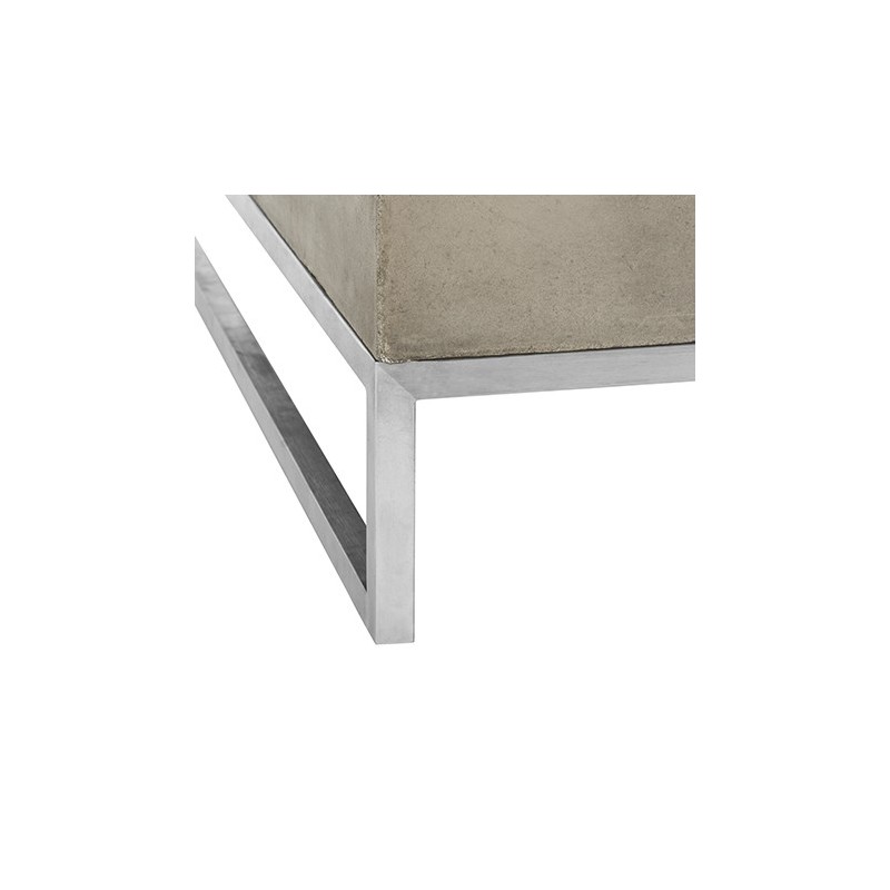 Safavieh Eartha Indoor/Outdoor Modern Concrete 11.42-inch H Coffee Table - Dark Grey (VNN1017A)