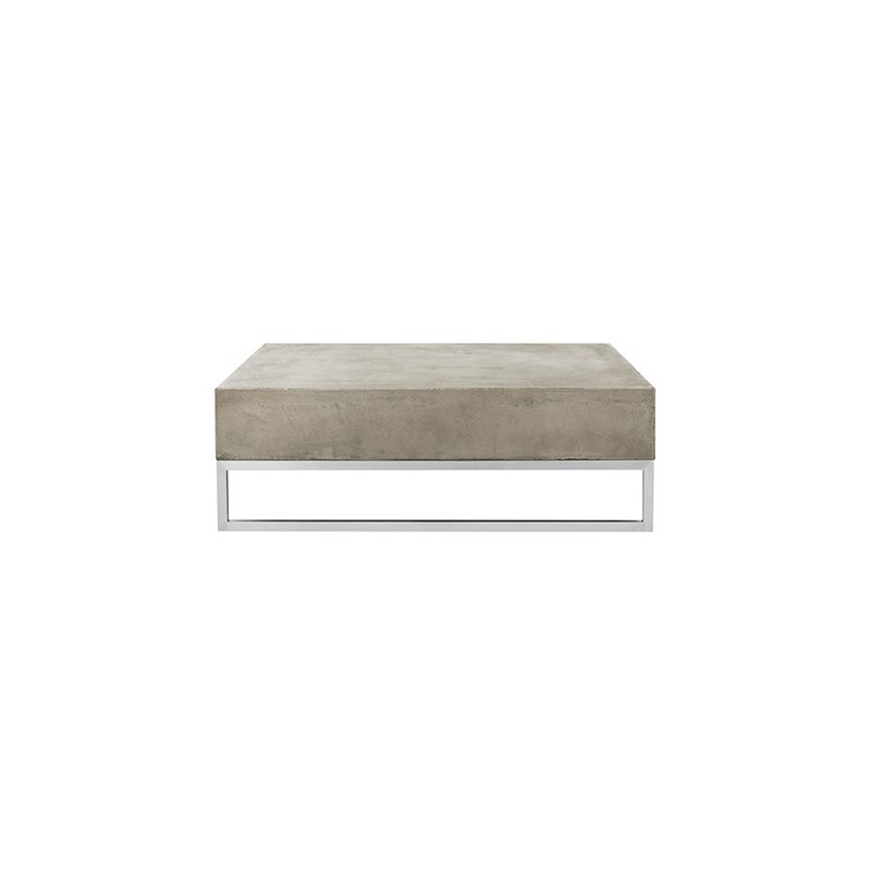 Safavieh Eartha Indoor/Outdoor Modern Concrete 11.42-inch H Coffee Table - Dark Grey (VNN1017A)