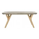 Pacey Indoor/Outdoor Modern Concrete 16.54-inch H Coffee Table