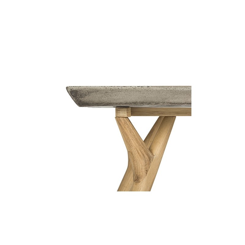 Pacey Indoor/Outdoor Modern Concrete 16.54-inch H Coffee Table