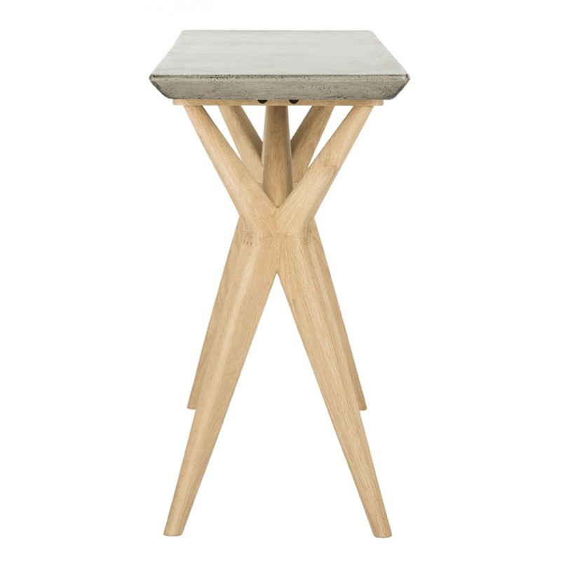 Safavieh Ragna Indoor/Outdoor Modern Concrete 29.92-inch H Console - Dark Grey (VNN1019A)