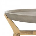 Safavieh Hadwin Indoor/Outdoor Modern Concrete Oval 31.5-inch Dia Coffee Table - Dark grey (VNN1021A)