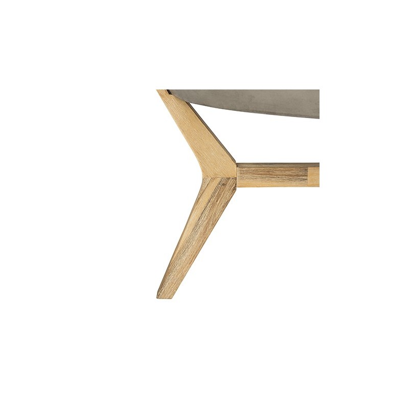 Safavieh Hadwin Indoor/Outdoor Modern Concrete Oval 31.5-inch Dia Coffee Table - Dark grey (VNN1021A)