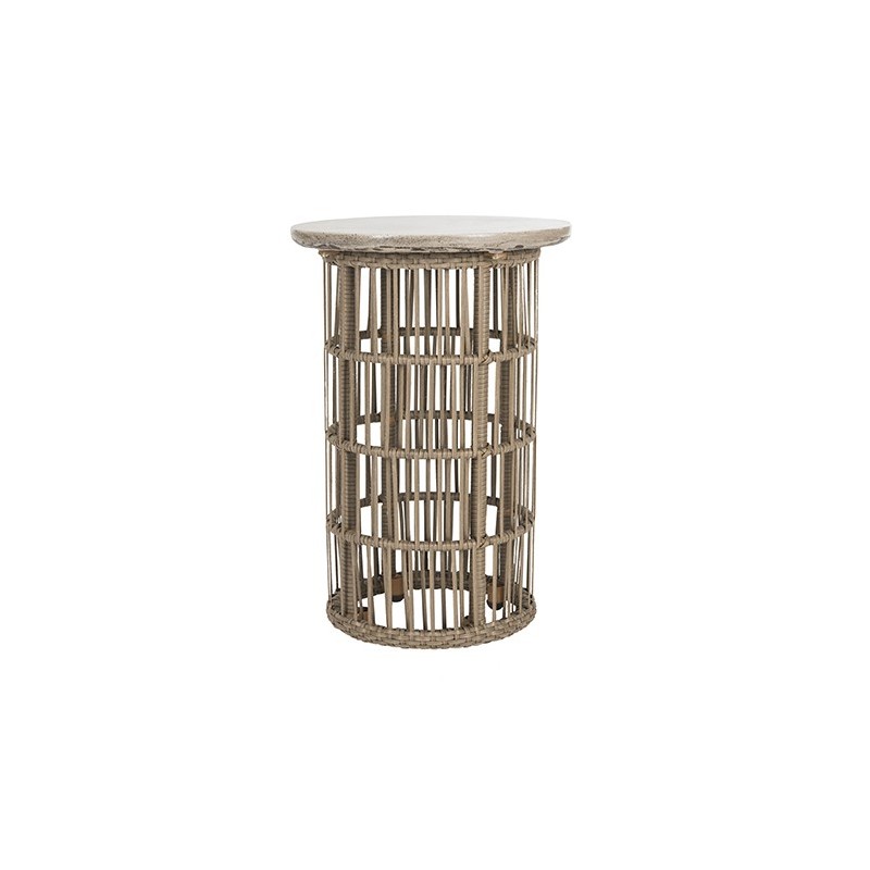 Safavieh Fane Indoor/Outdoor Modern Concrete 23.23-inch H Side Table - Dark Grey (VNN1022A)