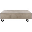 Gargon Indoor/Outdoor Modern Concrete9.84-inch H Coffee Table with Casters Gargon Indoor/Outdoor Modern Concrete9.84-inch H Coffee Table with Casters
