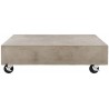 Gargon Indoor/Outdoor Modern Concrete9.84-inch H Coffee Table with Casters Gargon Indoor/Outdoor Modern Concrete9.84-inch H Coffee Table with Casters