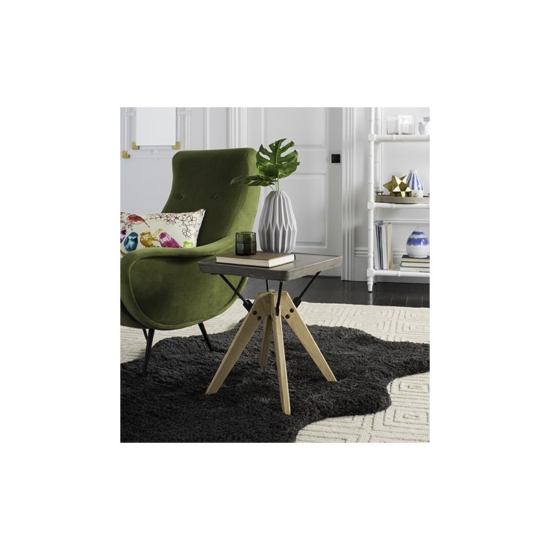 Marcio Indoor/Outdoor Modern Concrete 19.69-inch H Side Table