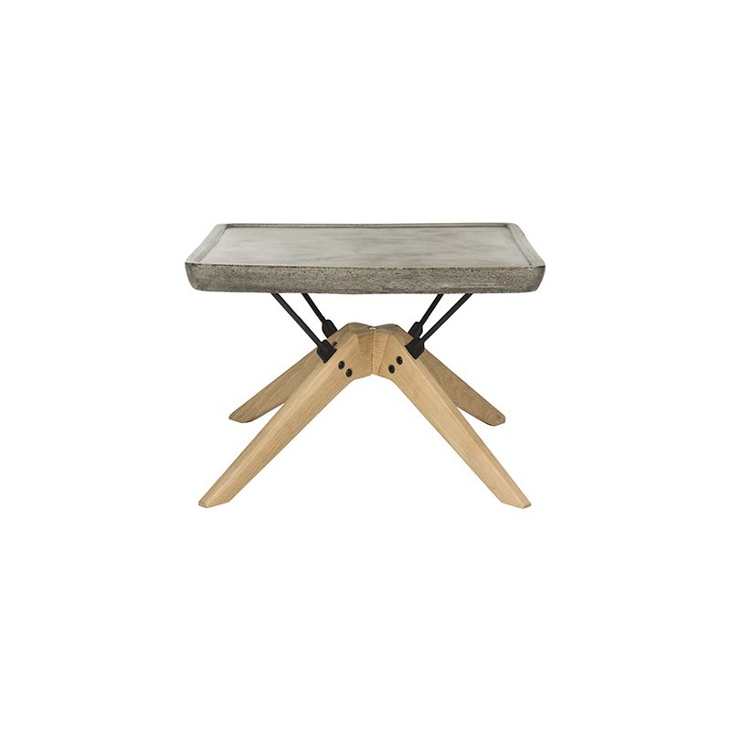 Delartin Indoor/Outdoor Modern Concrete 14.57-inch H Coffee Table