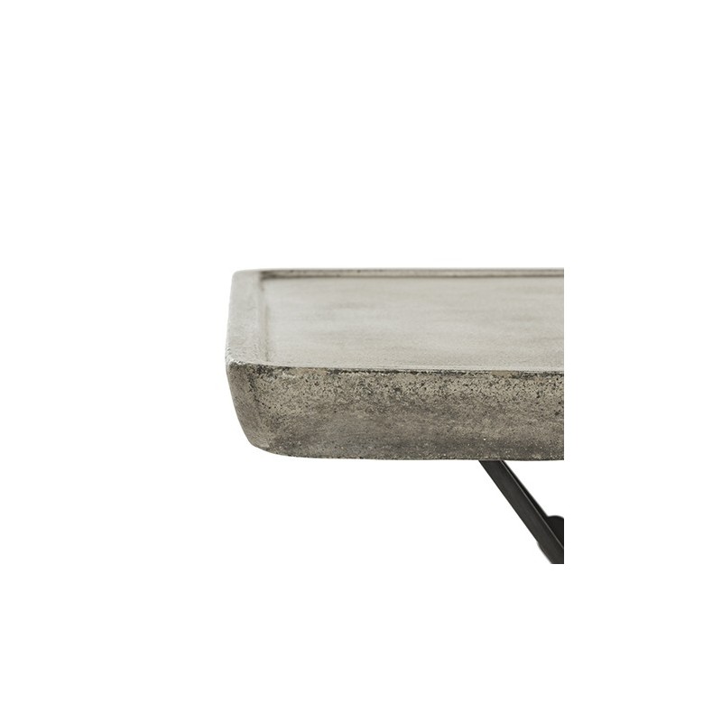 Delartin Indoor/Outdoor Modern Concrete 14.57-inch H Coffee Table