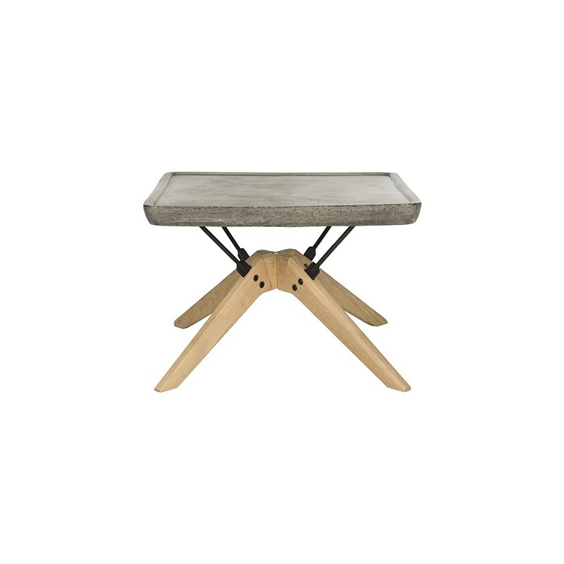 Delartin Indoor/Outdoor Modern Concrete 14.57-inch H Coffee Table