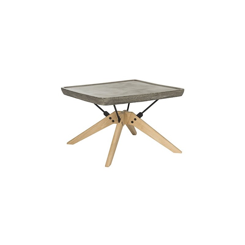Delartin Indoor/Outdoor Modern Concrete 14.57-inch H Coffee Table