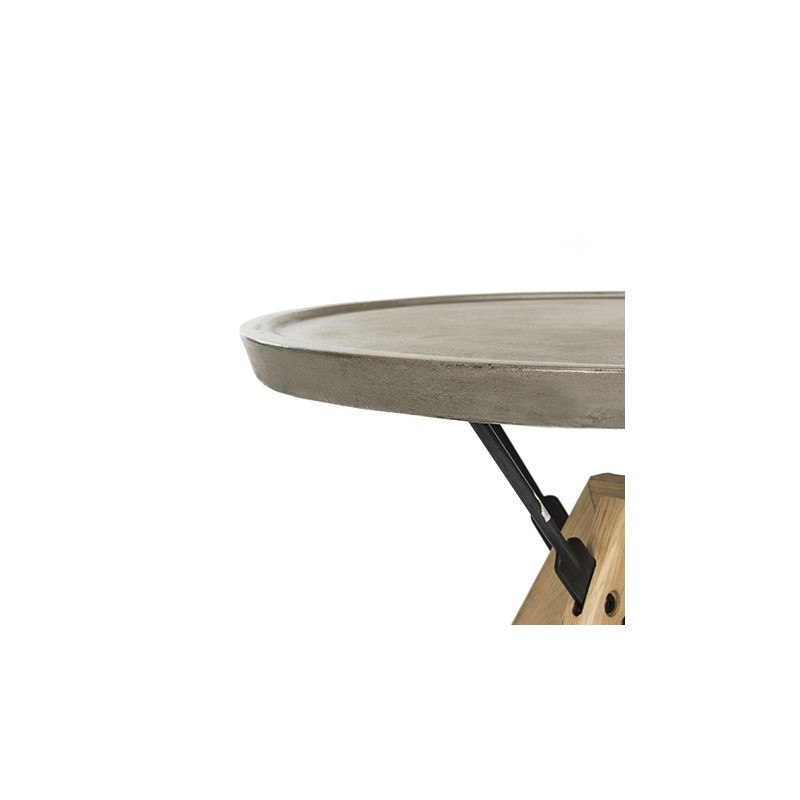 Farmond Indoor/Outdoor Modern Concrete 19.69-inch H Side Table