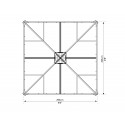 Palram 10x10 Ledro Gazebo Kit - Gray/Bronze (HG9190) Palram 10x10 Ledro Gazebo Kit - Gray/Bronze (HG9190)