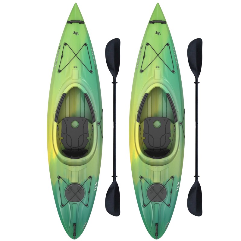 Lifetime 2 Pack Emotion Tide 10' Sit-In Kayak  - Lemongrass Fusion (90877)