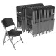Lifetime 32-Pack Classic Folding Chair - Black/Silver (80695)