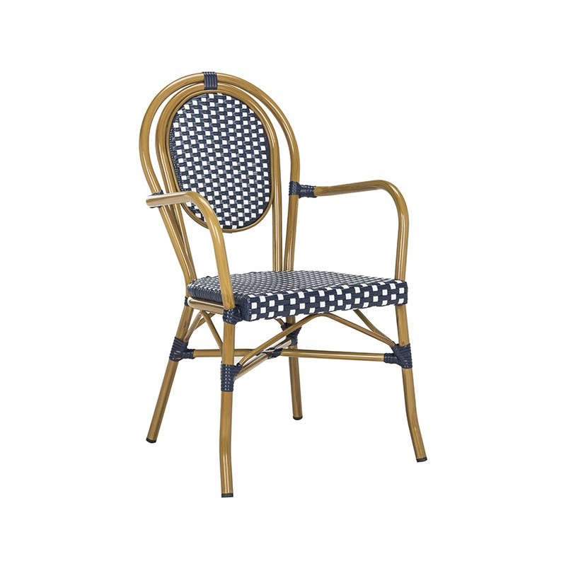 Rosen French Bistro Stacking Arm Chair