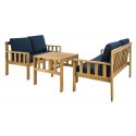 Safavieh Lardner Living Set - Natural/Navy (PAT6749B)