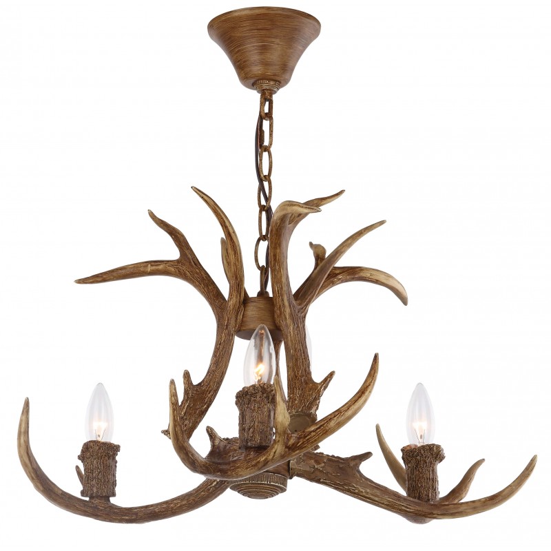 Safavieh Makani 21.5-inch Dia Antler Chandelier - Brown (CHA4002A)