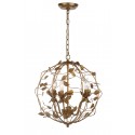 Safavieh Austen Cage Chandelier - Gold Leaf/Metal/Glass (CHA4007A)