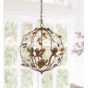 Safavieh Austen Cage Chandelier - Gold Leaf/Metal/Glass (CHA4007A)