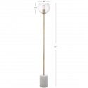 Safavieh Bradley Floor Lamp - White/Brass Gold&Clear (FLL4002A)