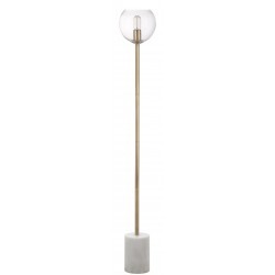 Safavieh Bradley Floor Lamp - White/Brass Gold&Clear (FLL4002A)