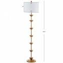 Safavieh Landen Leaf 63.5-inch H Floor Lamp - Antique Gold/Off-White (FLL4003A)