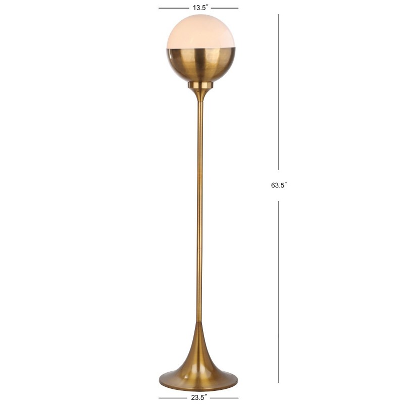 Safavieh Renato 63.5-inch H Floor Lamp - Brass Gold (FLL4006A)