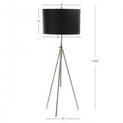 Safavieh Cipriana Adjustable Floor Lamp - Nickel/Black (FLL4007A)