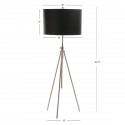 Safavieh Cipriana Adjustable Floor Lamp - Nickel/Black (FLL4007A)