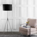 Safavieh Cipriana Adjustable Floor Lamp - Nickel/Black (FLL4007A)