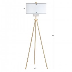 Safavieh Enrica 66-inch H Floor Lamp - Brass/Gold (FLL4008A)