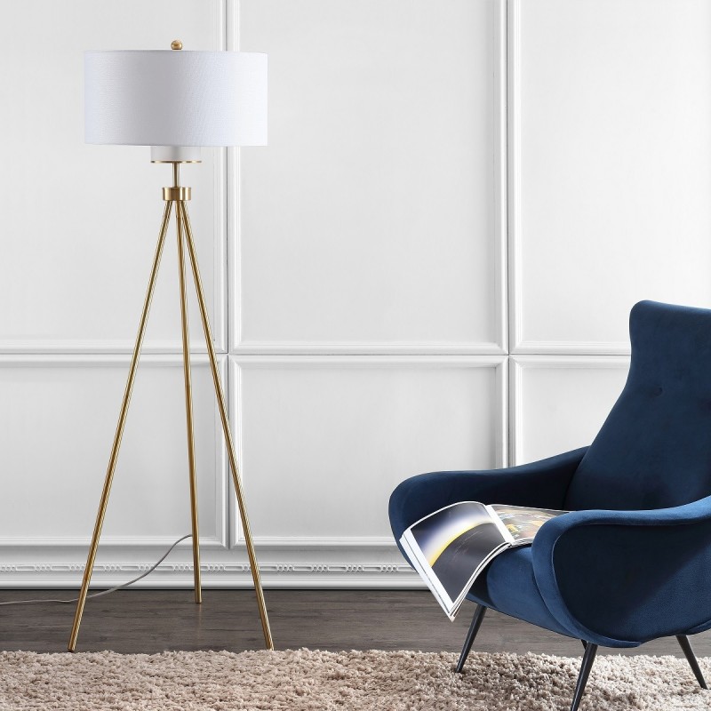 Safavieh Enrica 66-inch H Floor Lamp - Brass/Gold (FLL4008A)