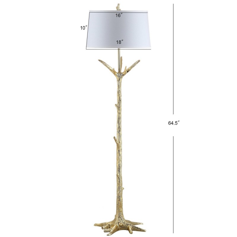 Safavieh Thornton Floor Lamp - Gold/Off-white (FLL4019A)