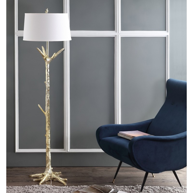 Safavieh Thornton Floor Lamp - Gold/Off-white (FLL4019A)