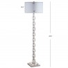 Safavieh Elodie Metal Ring Floor Lamp - Silver Leaf/Off-White (FLL4030A) Safavieh Elodie Metal Ring Floor Lamp - Silver Leaf/Off-White (FLL4030A)