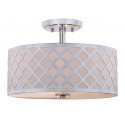 Safavieh Kora Quatrefoil 3 Light 15-inch Dia Flush Mount - Chrome (FLU4000C)